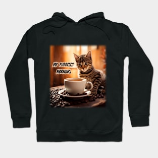 Purrfect Morning Coffee Hoodie